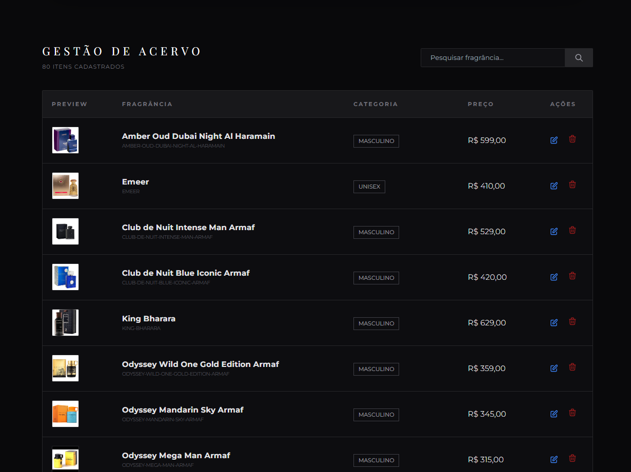 Print do projeto Apofis Essence